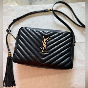 Yves Saint Laurent Black Quilted Crossbody Bag